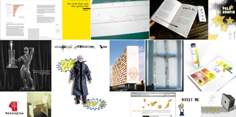 Collage of graphical works, 2003-2004